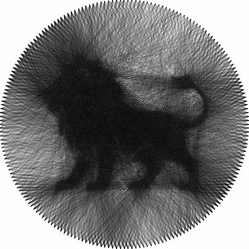 Silhouette de lion
